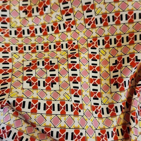 GAP shorts & tank romper, pink multicolor print, back zipper, size M - Picture 7 of 9